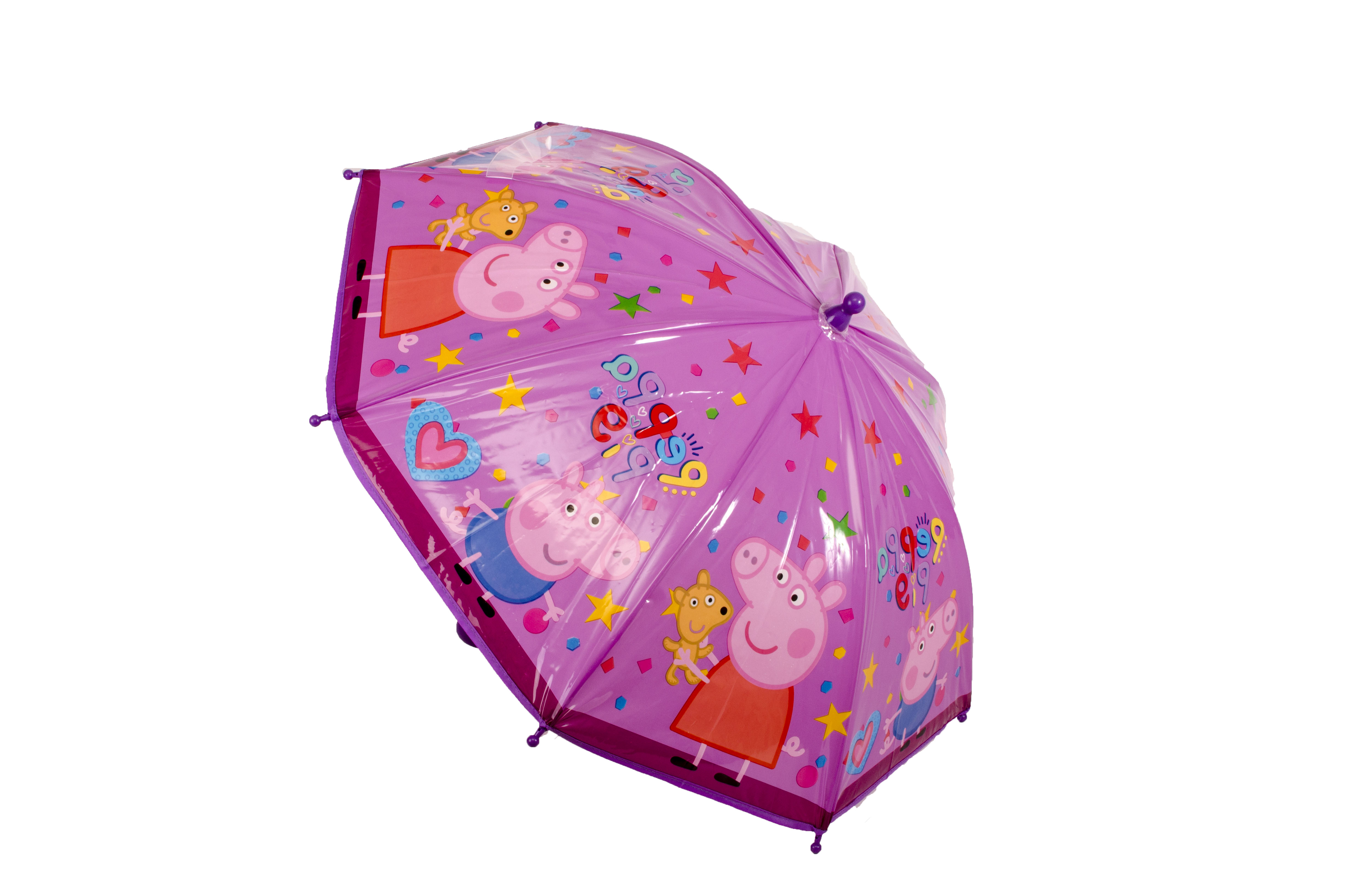 2232 PEPPA PIG PURPLE KIDS UMBRELLA 2232 PEPPA PIG KIDS UMBRELLA MF Handbags